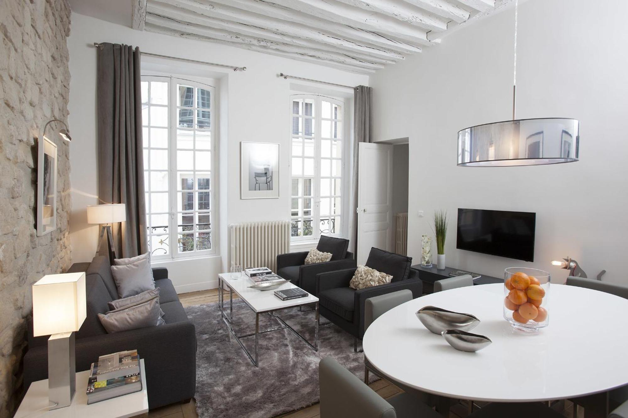 Livinparis - Luxury 2 Bedrooms Le Marais I Oda fotoğraf